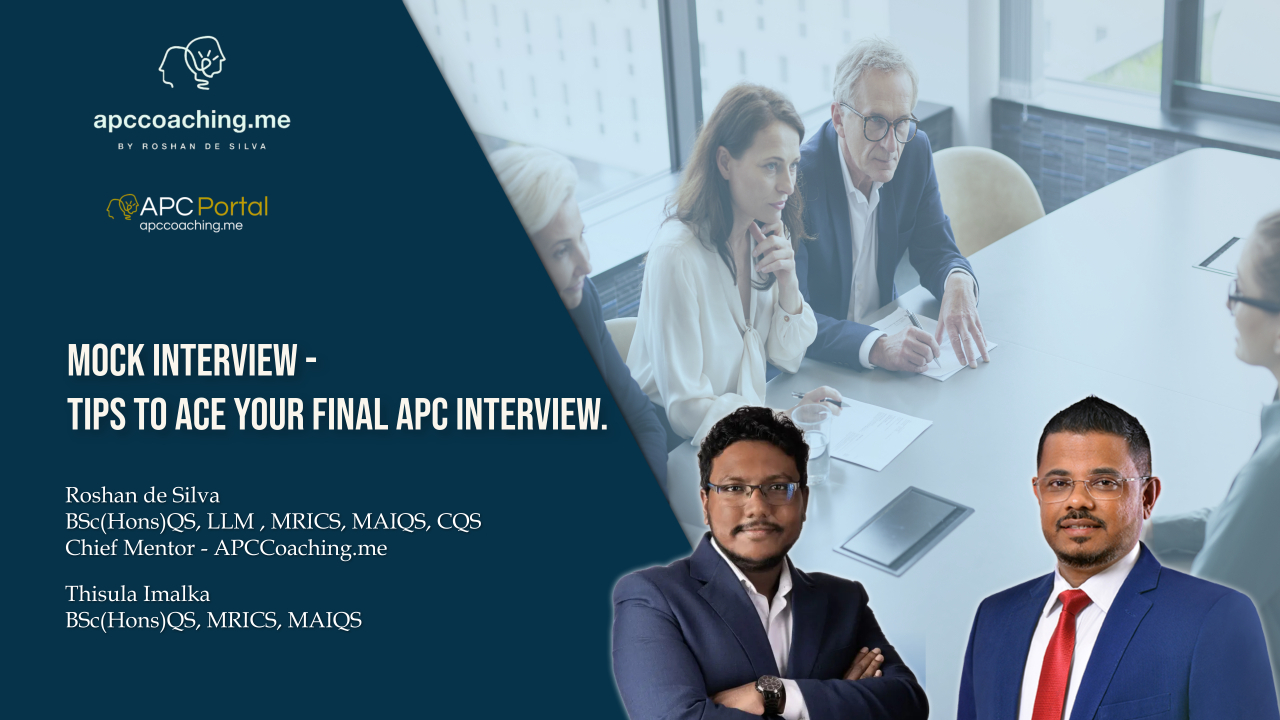 RICS Mock Interview – Tips to ace your final APC