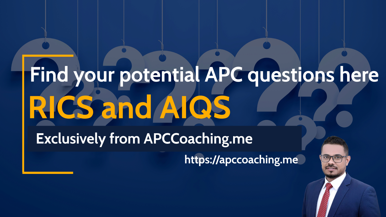 Potential APC questions (MRICS and MAIQS)